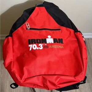 Ironman 70.3 Arizona Red and Black Backpack- Brand new